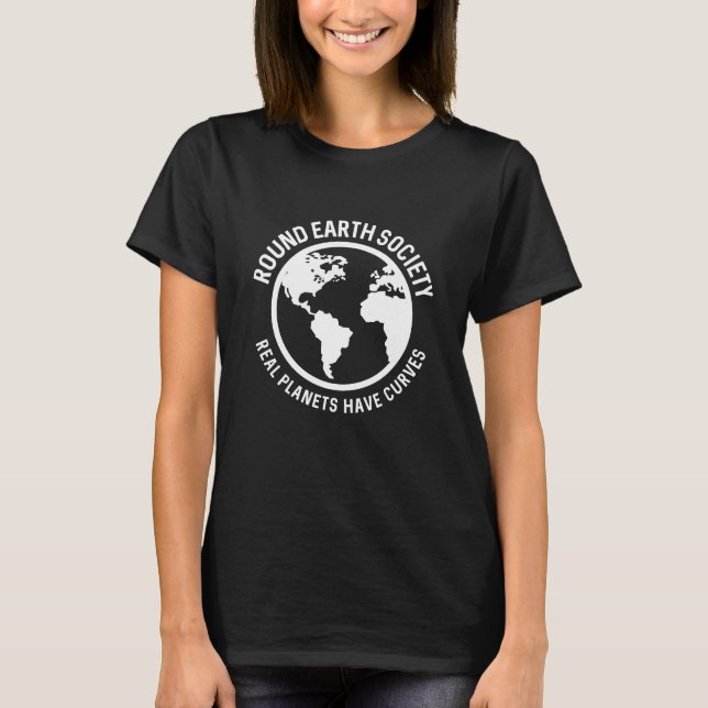 Round Earth Society T-Shirt (Front)