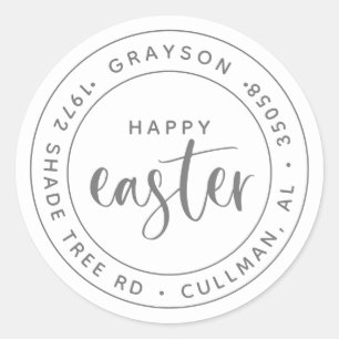 Round Easter   Return Address Label/Seal  Classic  Classic Round Sticker