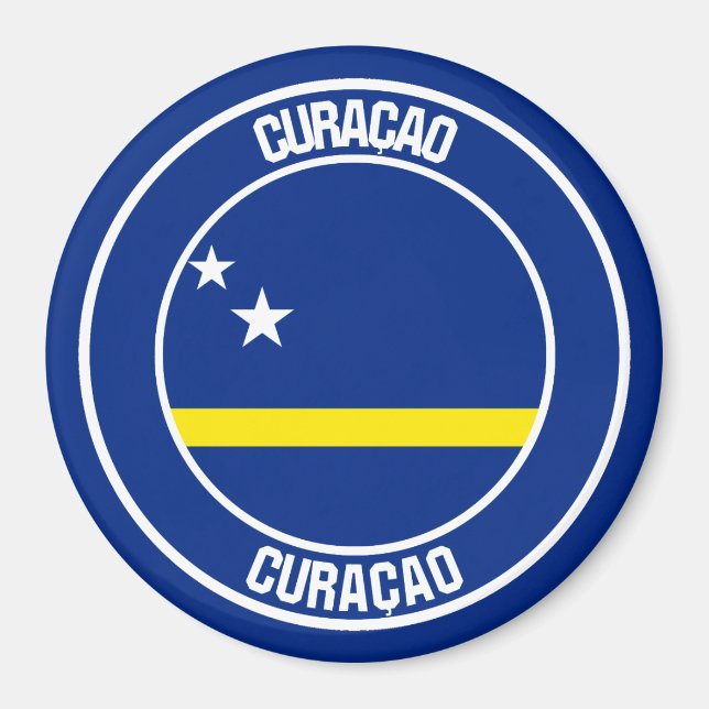 Round Emblem Curaçao Magnet (Front)