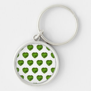 Round Emerald Keychain