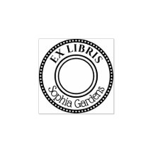 Round  Ex Libris Decorative edge