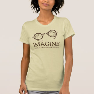 Round Eyeglasses Imagine T-Shirt