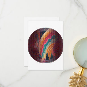 Round Fantasy Thank You Card #00001 – Customisable