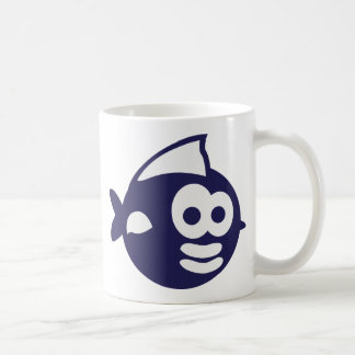 round fish coffee mug