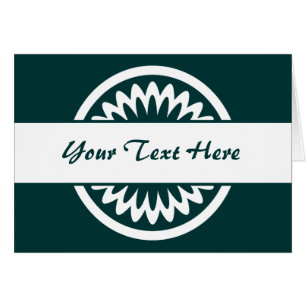 Round Flower - Dark Green