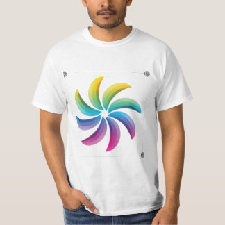 Round flower dzine tshirt 