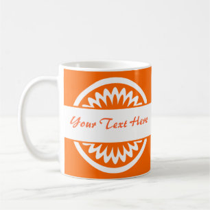 Round Flower - Orange Coffee Mug