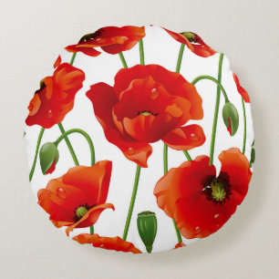 Round Flower Pillow