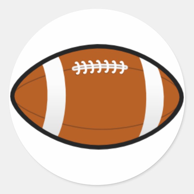 Round Football Stickers (Front)