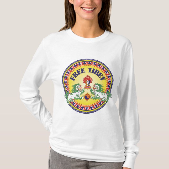 Round Free Tibet T-Shirt (Front)