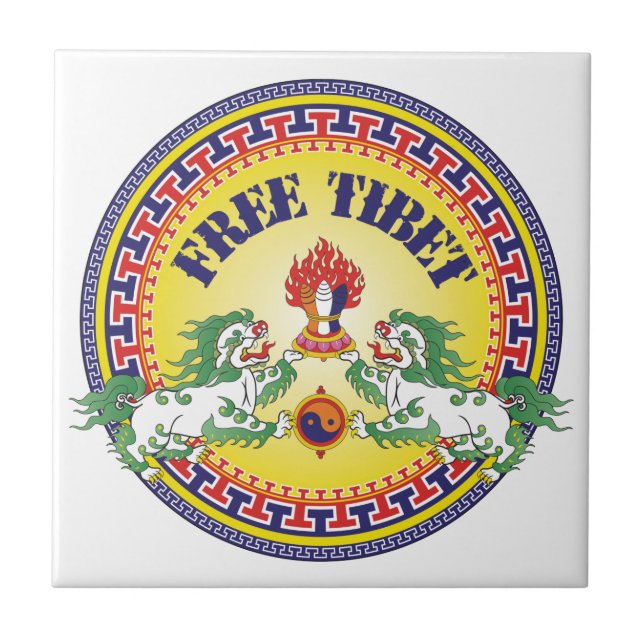 Round Free Tibet Tile (Front)