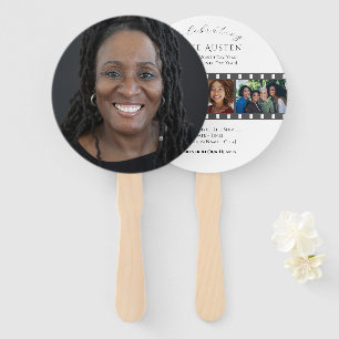 Round Funeral Program Fan Classic & Soft