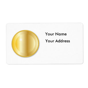 Round Golden Background