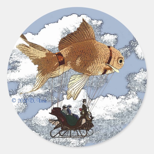 Round Goldfish Sticker (Front)