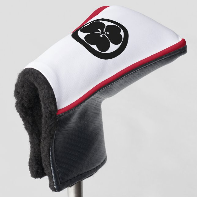 ROUND GOLF HEAD COVER FOR CHERRY BLOSSOM GRASS (3/4 Front)