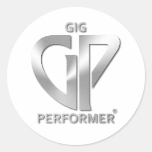 Round GP Sticker With Logo 2