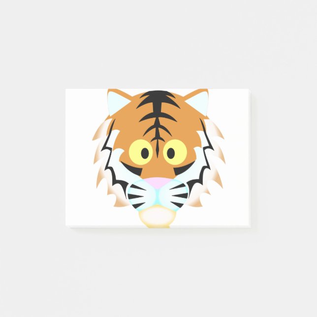 Round Head Tiger Post-it Notes (Front)