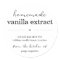 Round Homemade Vanilla Extract Gift Label Sticker