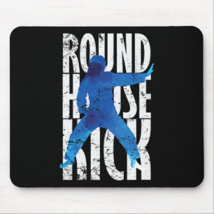 Round House Kick Kickboxing Taekwondo  Mouse Pad