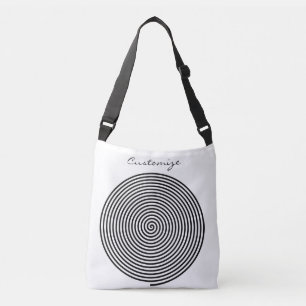Round Hypnosis Spiral Thunder_Cove Crossbody Bag