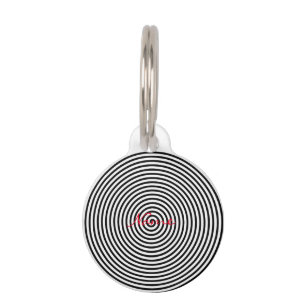 Round Hypnosis Spiral Thunder_Cove Pet Tag
