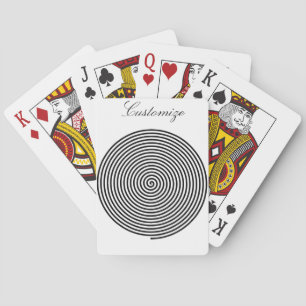 Round Hypnosis Spiral Thunder_Cove Playing Cards