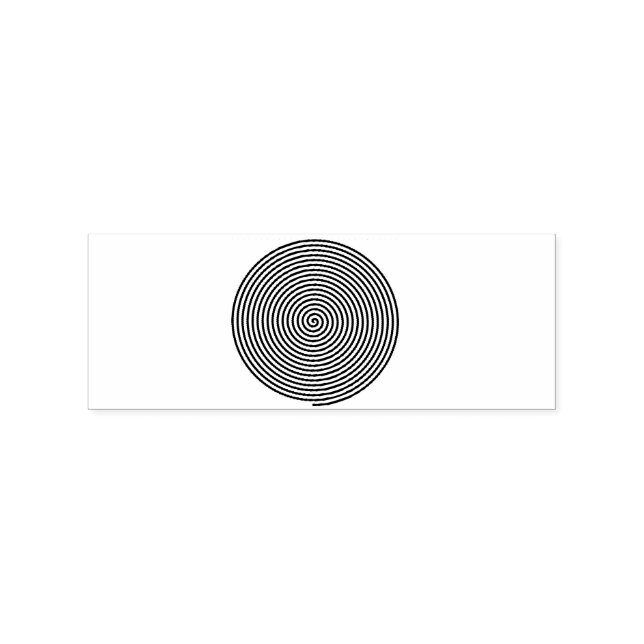 Round Hypnosis Spiral Thunder_Cove Rubber Stamp (Imprint)