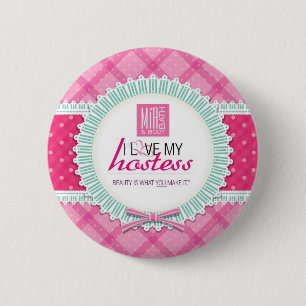 Round I love my hostess Pin