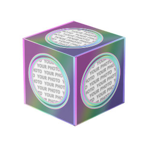 Round in Square Frame contour 03 + your photo