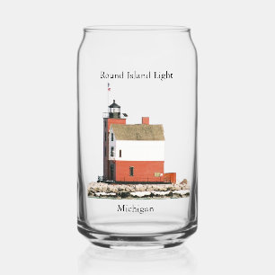 Round Island Light can glass