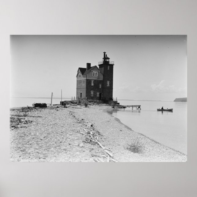 Round Island Light Poster (Front)