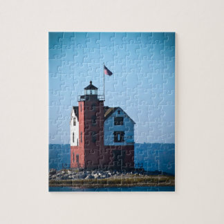 Round Island Lighthouse Jigsaw Puzzle