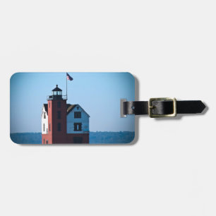 Round Island Lighthouse Luggage Tag
