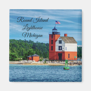 Round Island Lighthouse Magnet