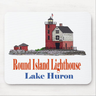 Round Island Lighthouse Mouse Pad