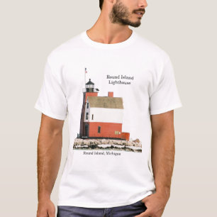 Round Island Lighthouse shirt light