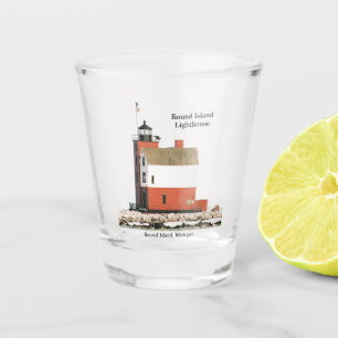 Round Island Lighthouse shot glass