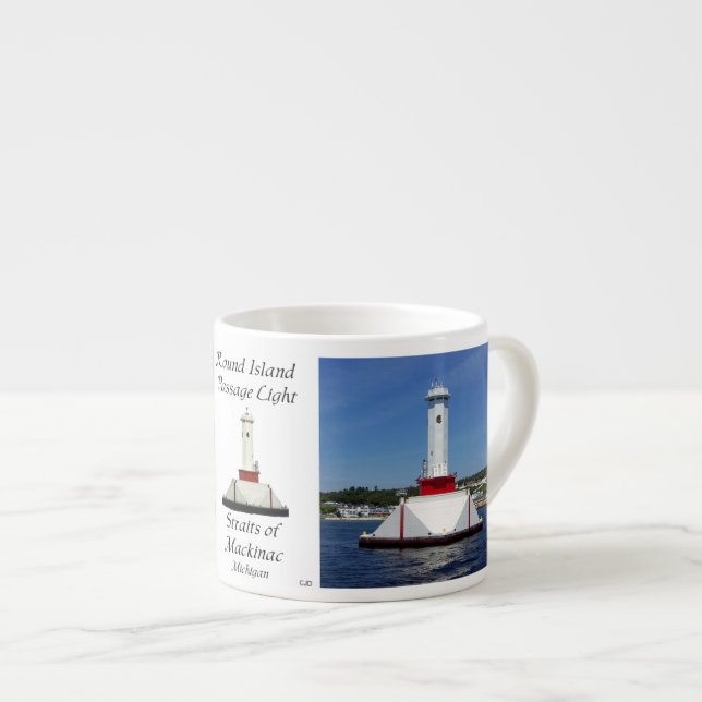 Round Island Passage Light espresso mug (Front Right)