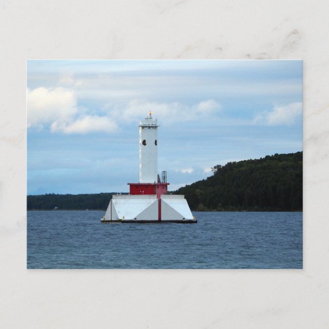 Round Island Passage Light Postcard (Front)