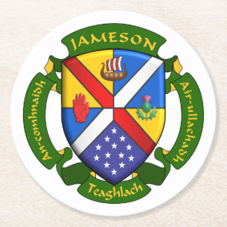 Round JamFam Coster-3 Paper Coaster