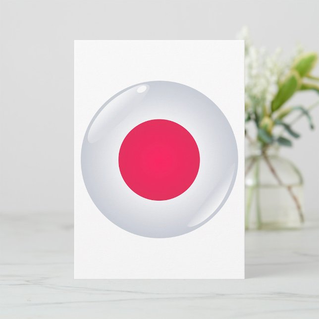 Round Japan Flag Invitations (Creator Uploaded)