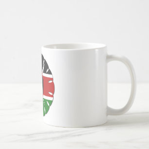 Round Kenyan Motif: A National Symbol Coffee Mug