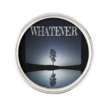 Round Lapel Pin, Silver Plated/whatever