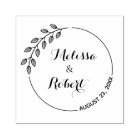 Round Leaves Wreath Wedding Save the Date 2