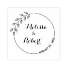 Round Leaves Wreath Wedding Save the Date 2