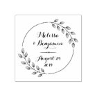 Round Leaves Wreath Wedding Save the Date