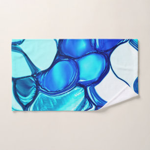 Round like stones in tones similar to aquamarine bath towel set