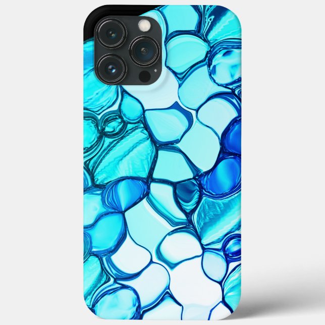 Round like stones in tones similar to aquamarine Case-Mate iPhone case (Back)