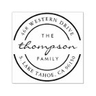 Round Logo | Family Name Return Address