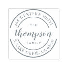 Round Logo | Family Name Return Address